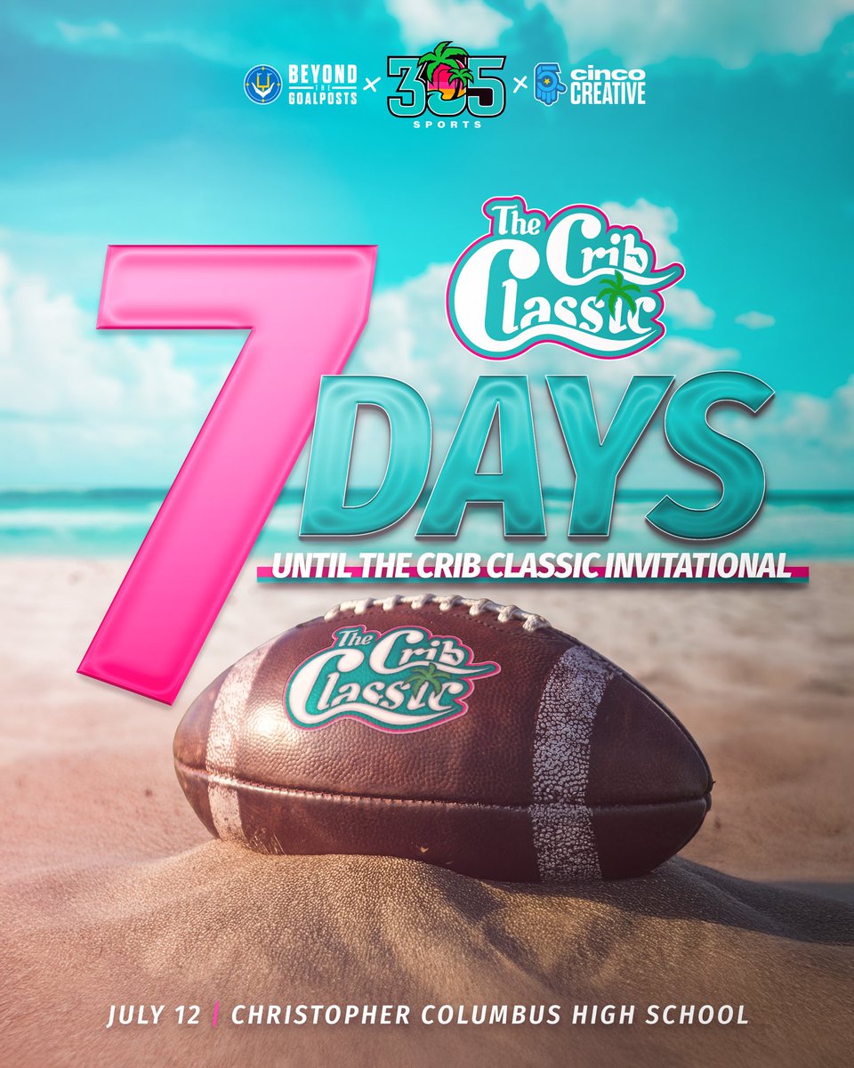 The biggest SHOW in SoFlo is 7 DAYS AWAY! 🤩🔥 Who’s winning the $6k prize?? 👀⬇️ @305sportss 

Lock in your spot now — early bird pricing ends soon 🎟️ 

Cribclassic.com/tickets