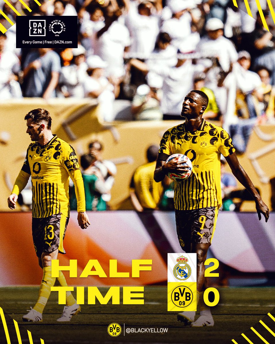 Behind at halftime. ⏸️
