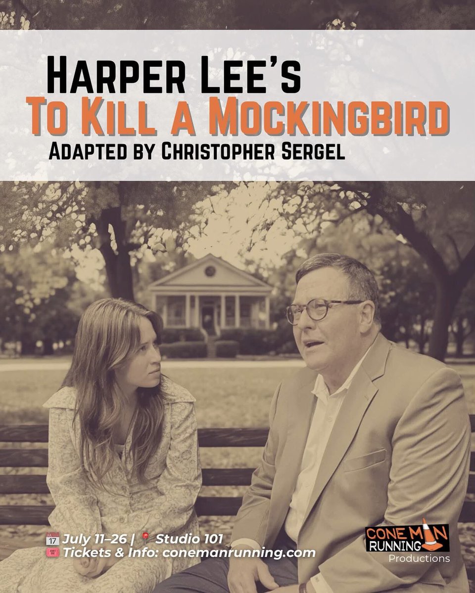 This show I have been directing - with a cast comprised entirely of lawyers, law students or their children - opens on Friday, July 11th!

conemanrunning.com/mockingbird