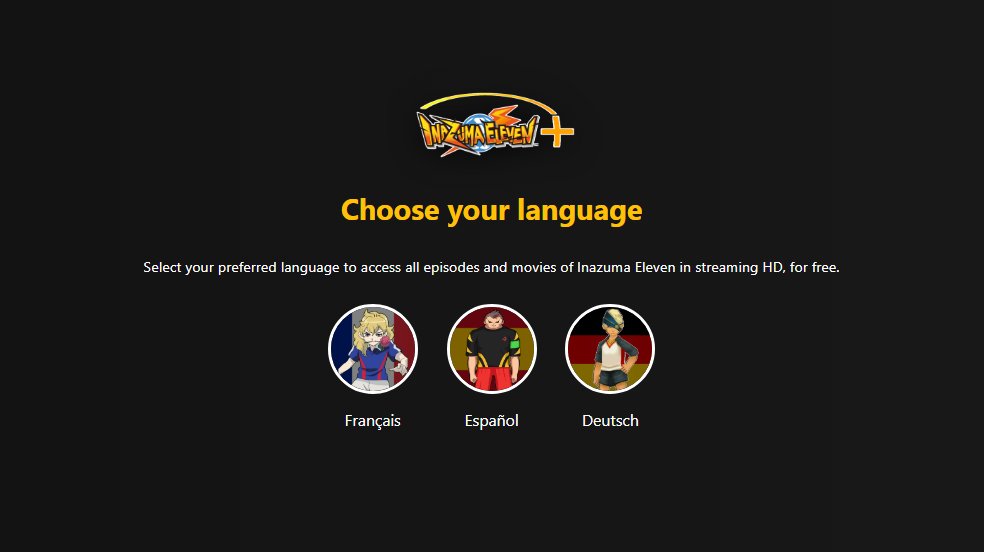 OwnStudio_'s tweet photo. We’ve updated Inazuma_Plus!
Discover the brand new, modern and interactive Inazuma TV+, now available in French, German, and Spanish!
Watch the entire Season 1 and several movie.
We’d love to hear your feedback to help us improve the project
Follow @Inazuma_Plus for all the latest news! ⚡️
➡️https://t.co/9CNSI3Qwtt