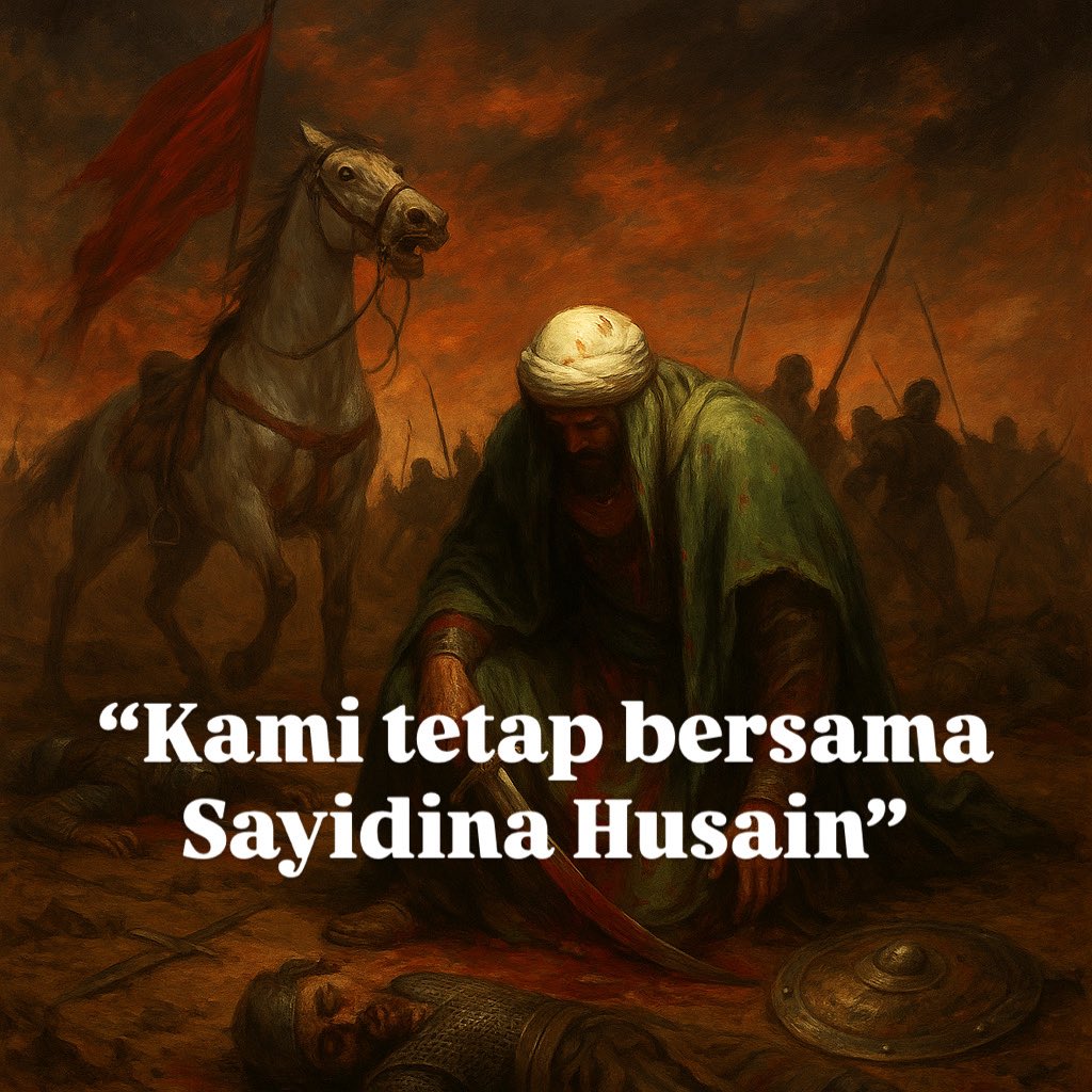 “Kami Tetap Bersama Sayidina Husain”

Malam itu, lentera menyala redup di perkemahan kami. Angin Karbala membawa bisikan maut. Sayyidina Husain berdiri, memadamkan lampu, dan berkata, ““Barang siapa yang ingin pergi, malam ini aku bebaskan. Esok, hanya maut yang menanti.”

Tapi