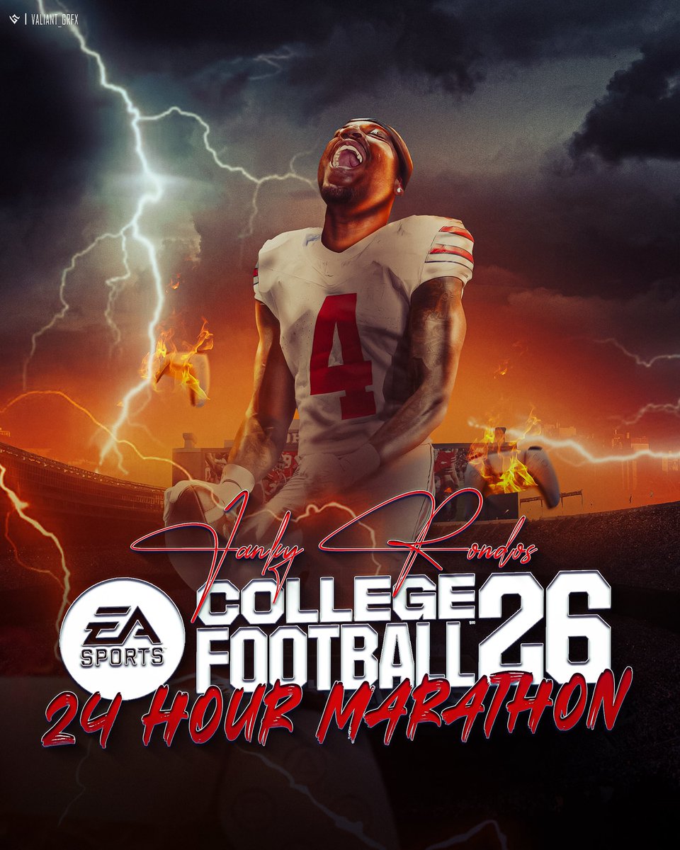 College football 26 

24 HOUR STREAM 

Monday

TWITCH.COM/JANKYRONDO