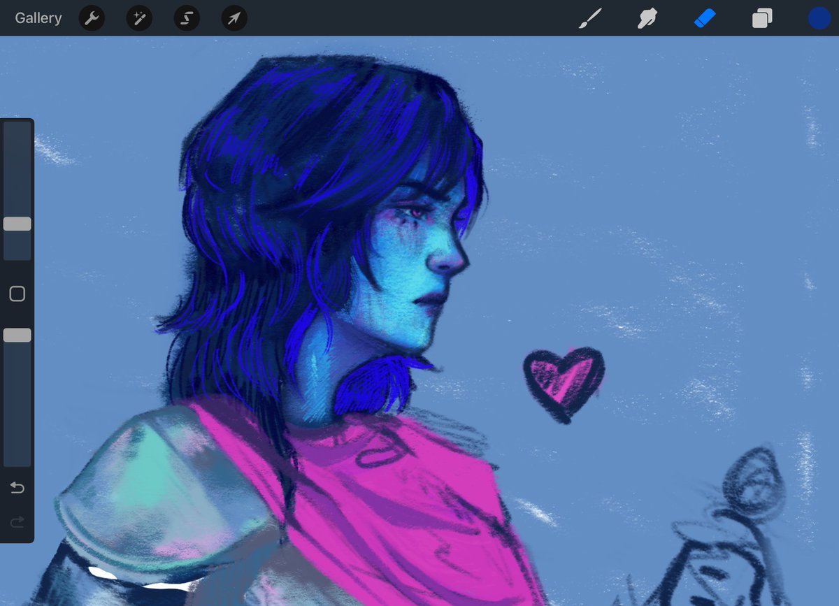 lichography's tweet image. Realized that finishing this requires rendering armour! Which I will probably never do #DELTARUNE