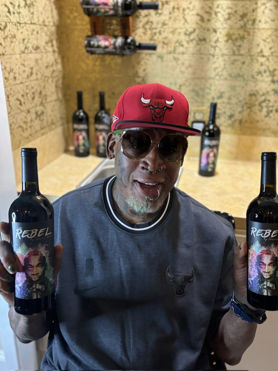 Dennis Rodman wine..
-- The Rebel 

Available ONLY at RebelbyRodman.com

* Personally signed bottles by Dennis available (includes authentication)

#DennisRodman #wine #BullsNation #chicagobulls  #Chicago #Bulls