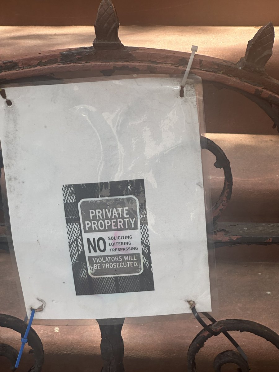 someone printing out a photo of a sign and using it as a sign… this is so powerful to me