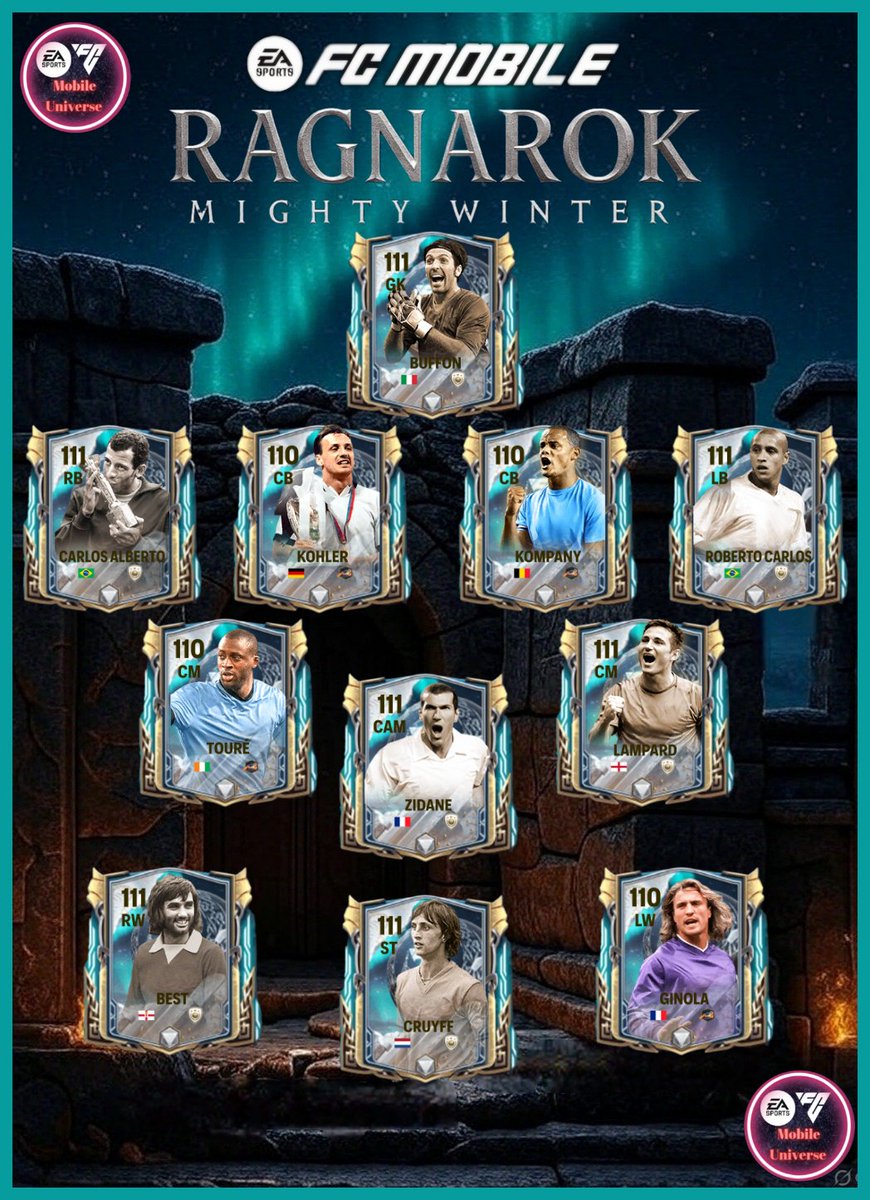Ragnarok "Mighty Winter" Icon and Hero Predictions/Concept
Team 1 - Featuring some fan favourites including Buffon, Zidane, Best, Cruyff, Ginola and more... Which of these would you add to your team?
Me? I would want Cruyff and Best big time!!! How about you?

<a href="/tutiofifa/">Tío Fifah 🇨🇴 🇵🇸 حرة</a>
