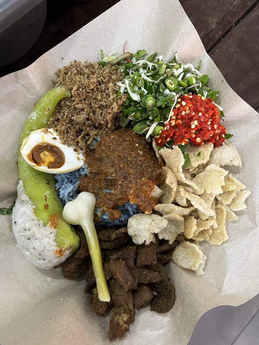 Kepada pencipta nasi kerabu. Thank you so much for the great invention