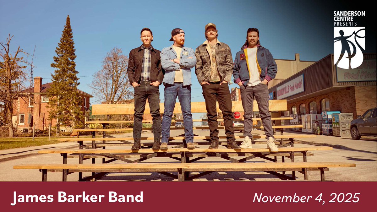 James Barker Band
November 4, 2025 
8:00 pm

Tickets are now on sale for the Buckle Up Tour, and it’s gonna be a party! So round up your crew and lock in your spots now.

Get your 🎟️ at: bit.ly/4lcEsgW
