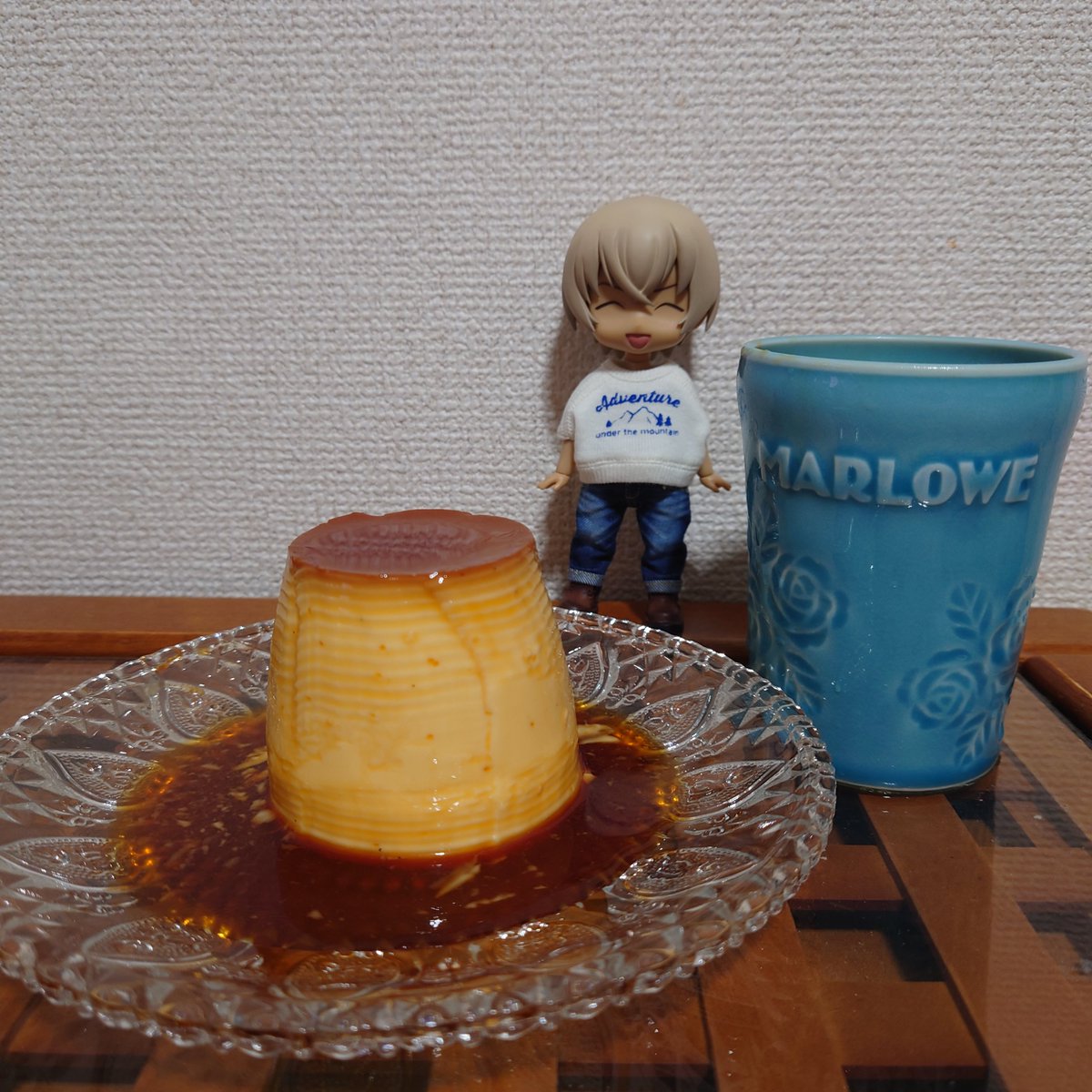 昨日はマーロウの限定プリン買いに行ってきた。容器に一目ぼれ。久々に食べたけど濃厚で美味しかったー💕