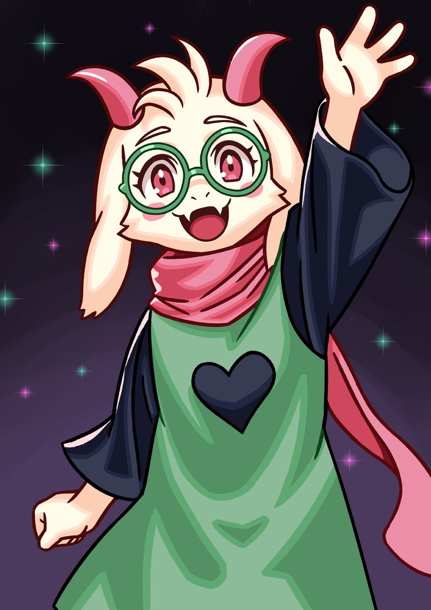 sweeva_'s tweet image. Ralsei 💚  #deltarune