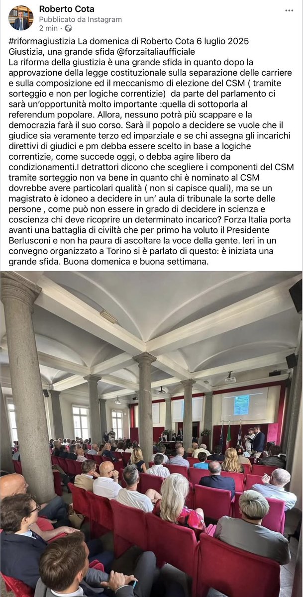 #riformadellagiustizia la domenica di <a href="/roberto_cota/">Roberto Cota</a>