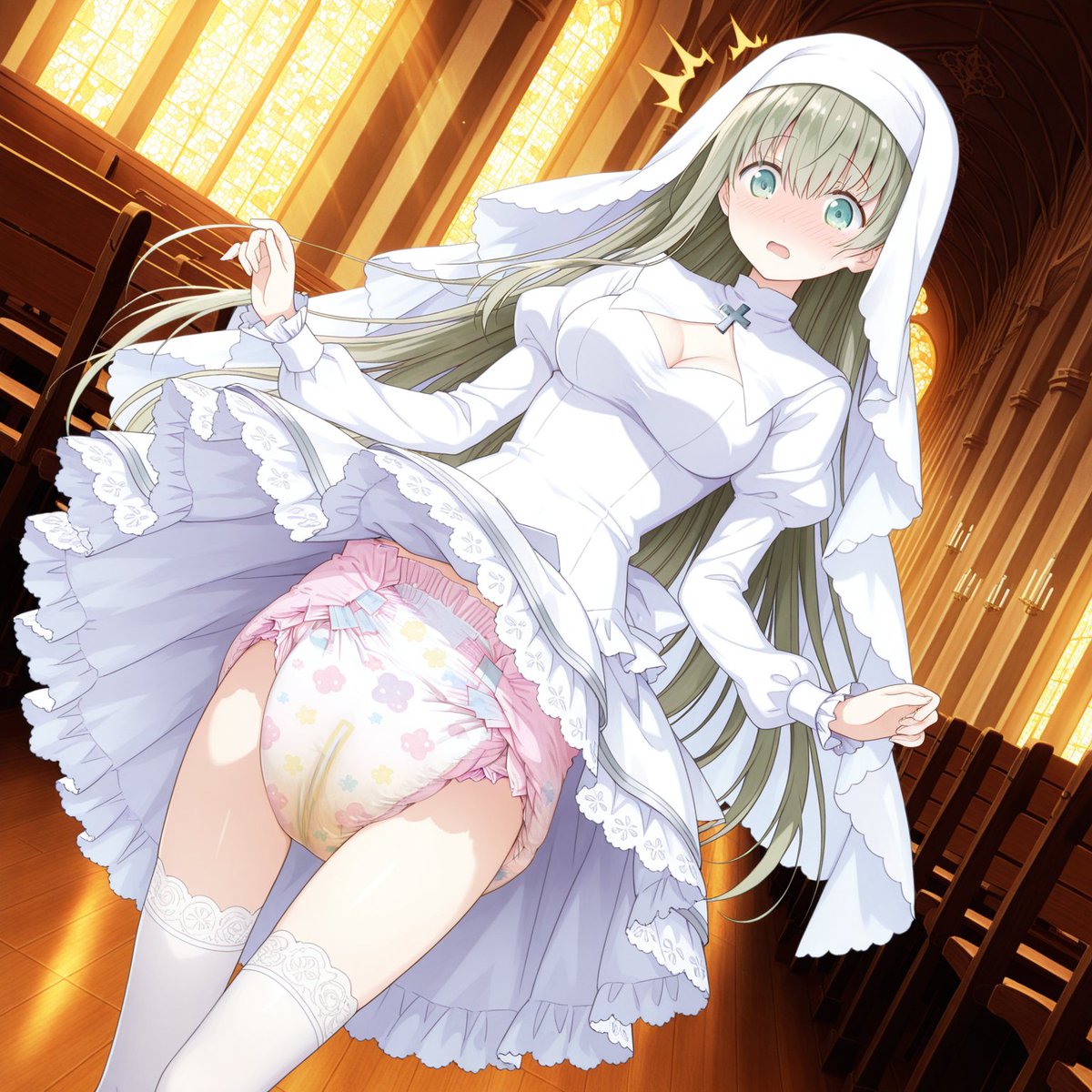 おむつの白聖女 | Sin #pixiv pixiv.net/artworks/13236…