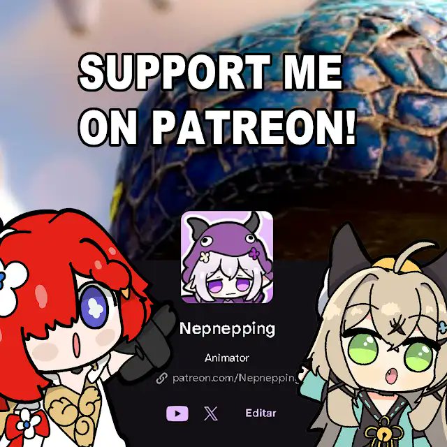 Nepnepping's tweet image. Hello i have been updating some of the gifs on patreon. the gifs and everything are in the free tier but i add some extra if you want to support me!
🔗: patreon.com/c/Nepnepping
thank you so much!