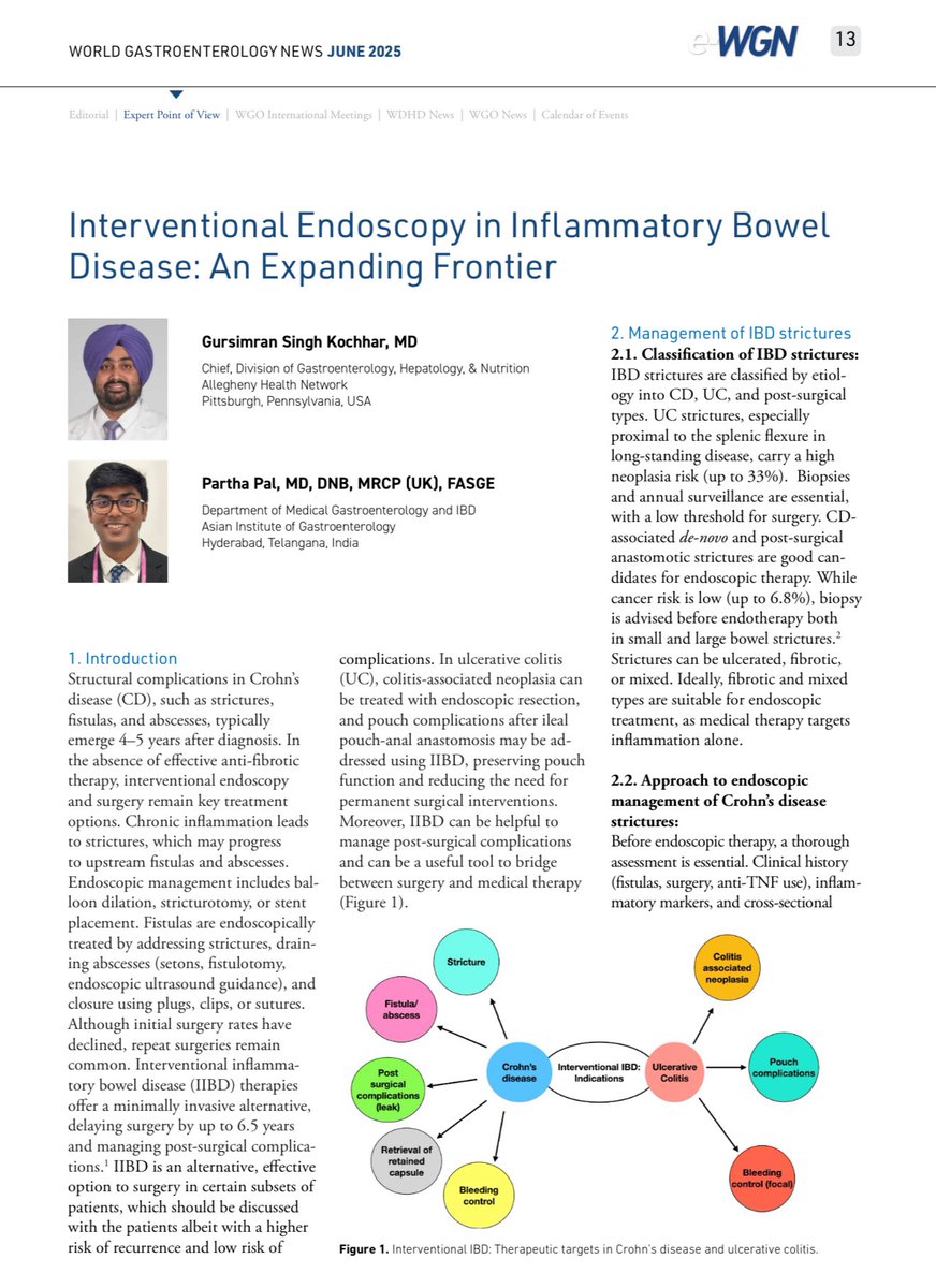 ibd_pal's tweet image. 🚨Honored to co-author with mentor @GKochharMD on the spectrum of Interventional IBD in WGO newsletter 🩺⚡️

🧠We liken it to Goddess Durga’s 10 hands — each hand symbolizing a core interventional tool in the evolving field
🗺️ @WorldGastroOrg @ASGEendoscopy IIBD SIG
#IBD #Durga