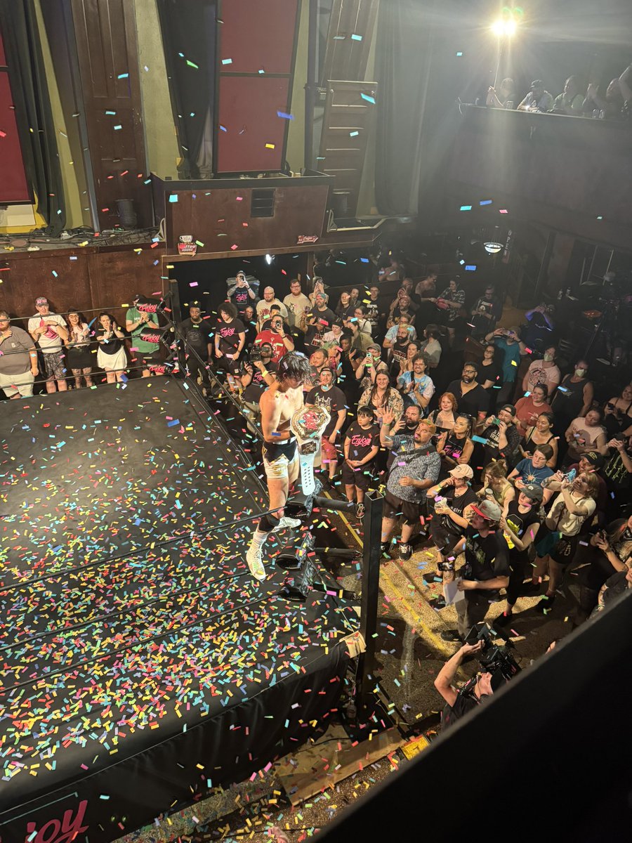 IWGuide1's tweet image. #ANDNEW @EnjoyWrestle Champion @Montgomery_m21 !