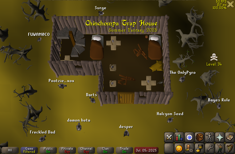 Darts (@dartsosrs) on Twitter photo Chinchompa Trap House is now open for Summer Fantasy 2025. EHP addicts - come get your fix!
<a href="/halcyon_seed/">Halcyon Seed The Fish</a>
<a href="/Freckled_Dad/">Freckled Dad</a>
<a href="/Desper_RS/">Desper</a>
<a href="/EatChewyCookies/">Chewy🐾</a>
<a href="/pootzie_xoxo/">Pootz</a>
<a href="/wosby_/">Surge</a>
<a href="/XeemOSRS/">Xeem</a>
<a href="/DKHo_OSRS/">DKHo</a>
<a href="/TheOnlyPyro/">Kevin - Pyro🔥</a> Chinchompa Trap House is now open for Summer Fantasy 2025. EHP addicts - come get your fix!
<a href="/halcyon_seed/">Halcyon Seed The Fish</a>
<a href="/Freckled_Dad/">Freckled Dad</a>
<a href="/Desper_RS/">Desper</a>
<a href="/EatChewyCookies/">Chewy🐾</a>
<a href="/pootzie_xoxo/">Pootz</a>
<a href="/wosby_/">Surge</a>
<a href="/XeemOSRS/">Xeem</a>
<a href="/DKHo_OSRS/">DKHo</a>
<a href="/TheOnlyPyro/">Kevin - Pyro🔥</a>
