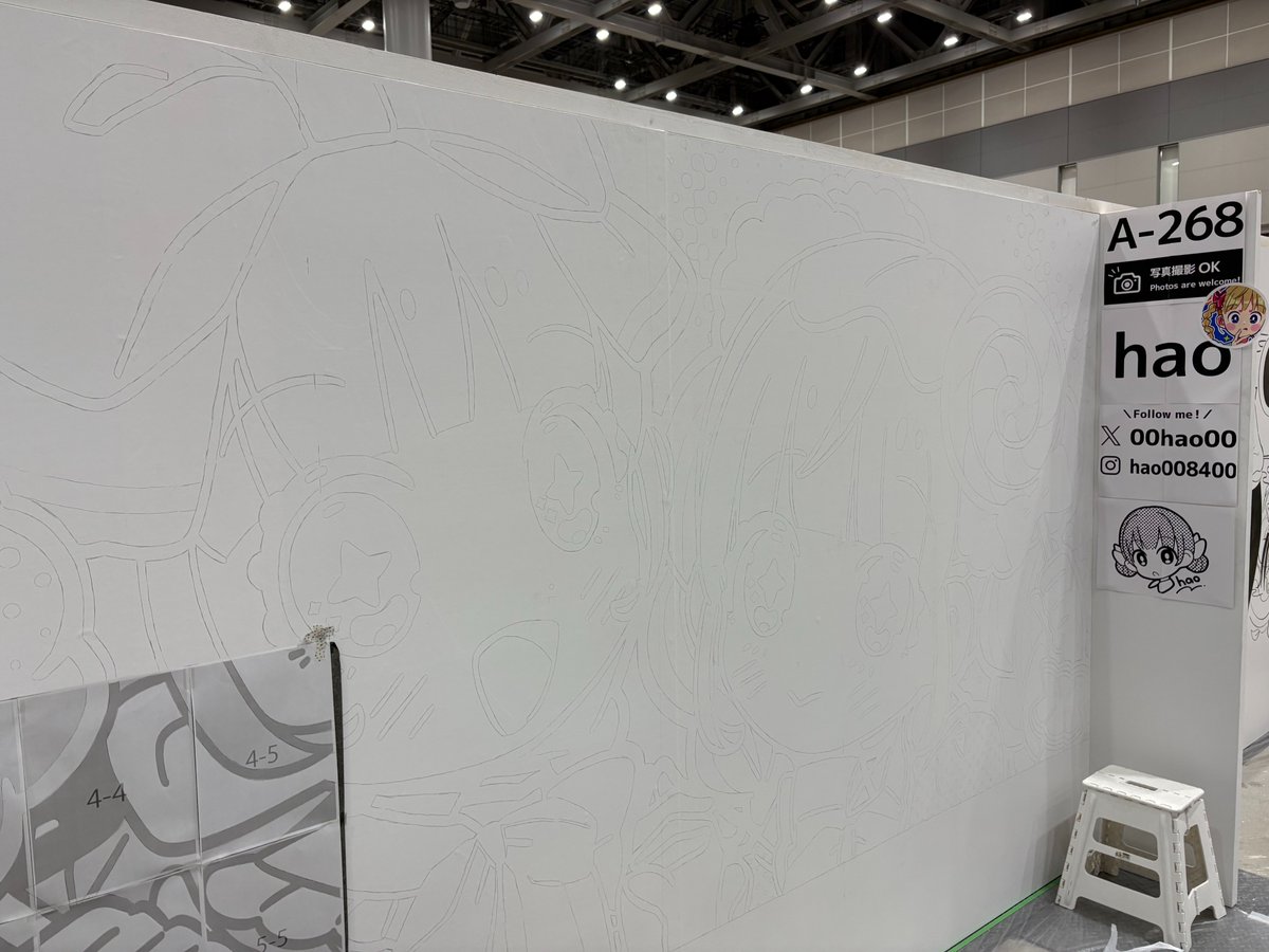 Uni_Tanitsuna's tweet image. #デザフェス61
#デザフェス戦利品
今回も好きがたくさんありました!感謝の気持ちを込めて...④
hao さん(@00hao00)
かわいいポップな絵柄、やっぱり良きです!完成は現地で見れませんが...楽しみにしています!
#haoペイント