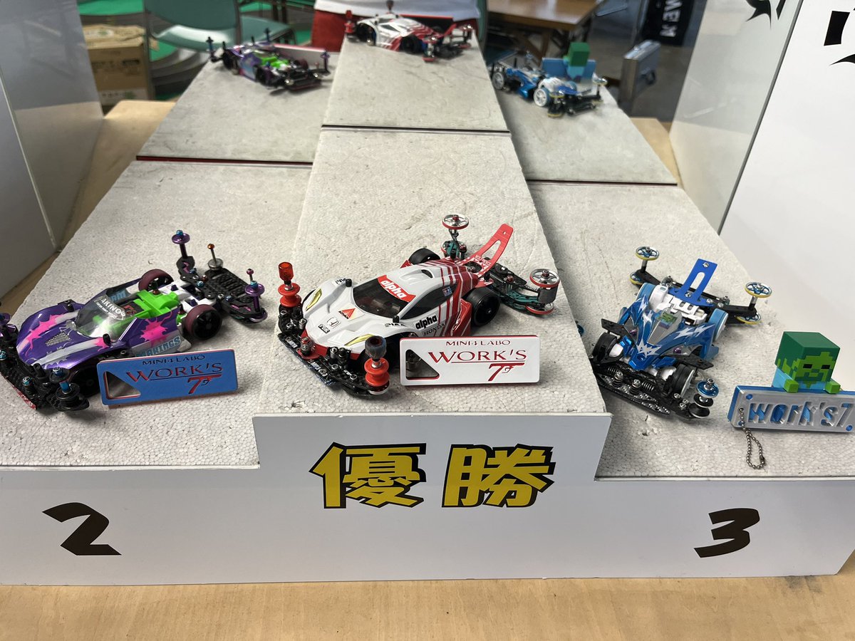 Mini4S7's tweet image. 裏レース結果

優勝　　トオル選手

準優勝　健選手

3位      ゆうこりん選手

入賞おめでとうございます🎉
