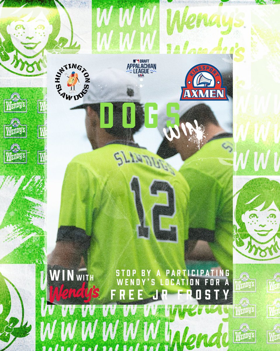 Don't forget to grab your free Wendy's Frosty in honor of the Slaw Dogs win tonight! ⚾️🌭
#SlawDogs