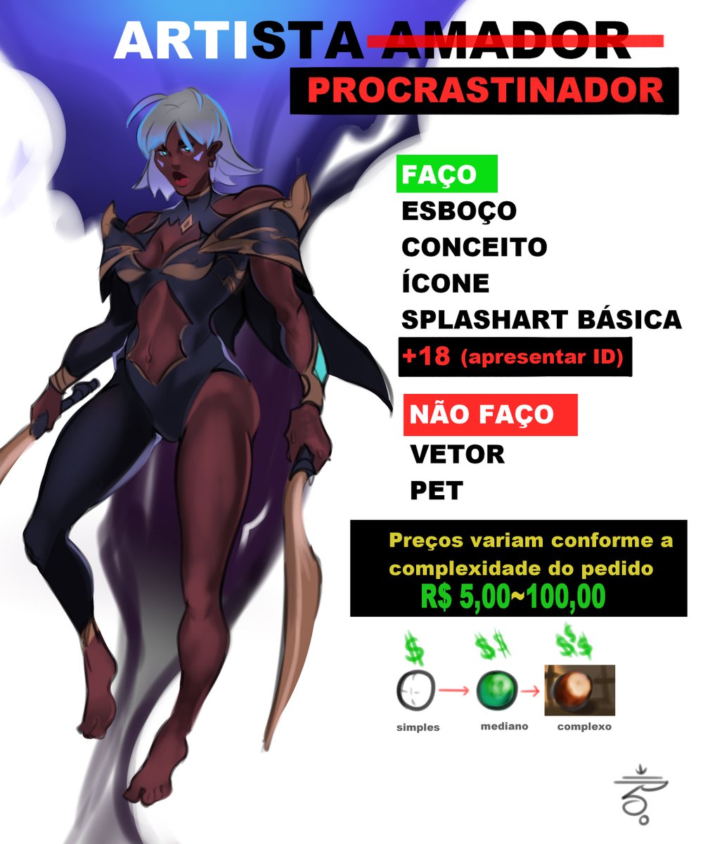 ConventoDaKarma's tweet image. ARTISTA NOVATO EM BUSCA DE EXPERIÊNCIA
Olá, sou ilustrador amador buscando experiência de trabalho e estou abrindo encomenda com preços acessíveis.
São cinco(5) vagas inicias com preços simbólicos. Caso esteja interessado, pode entrar em contato na minha DM.