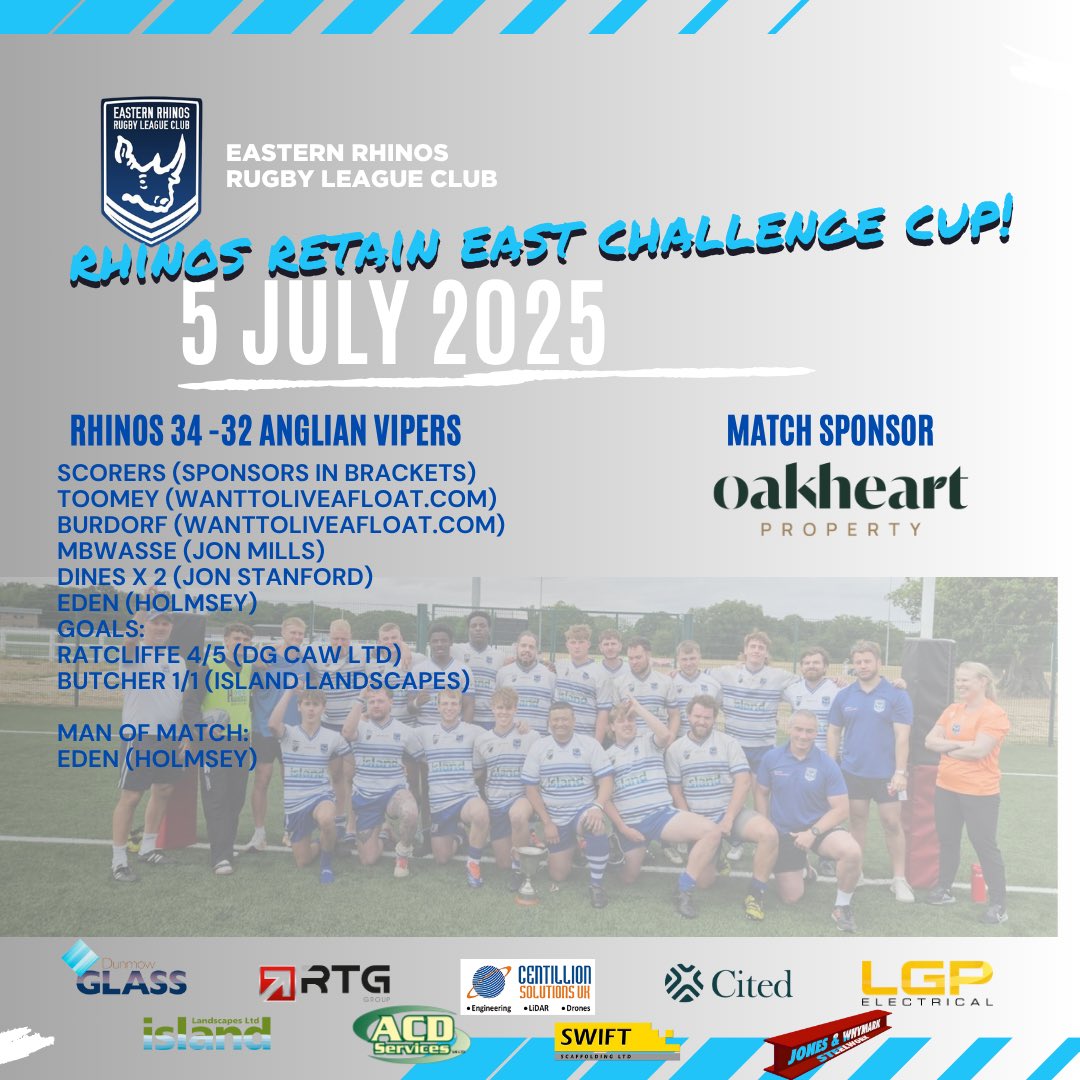 Back✌️Back

Huge thanks to our sponsors❤️

Match Sponsor:
Oakheart Property

Main Sponsors:
Island Landscapes
Dunmow Glass
Swift Scaffolding
LGP Electrical
ACD Services
Centillion Solutions
RTG Group
Jones &amp; Whymark
Cited Property