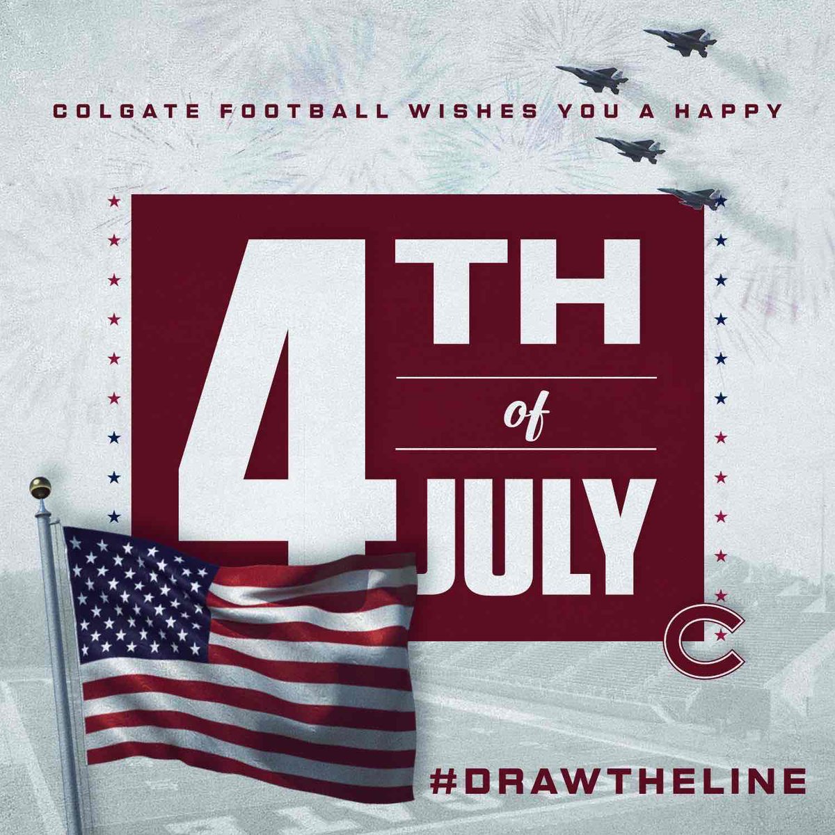 Thank you for the graphic <a href="/ColgateFB/">Colgate Football</a> !! 🇺🇸