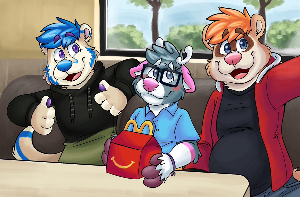 Happy meal for the fawn :3