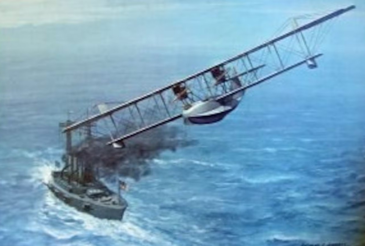 6 July 1920. First use of radio navigation by an aeroplane. Using radio compass a Felixstowe F5L left Hampton Roads and flew directly to the USS Ohio (BB 12), 94 miles at sea in an unknown position and returned to Hampton Roads without landing, navigating by signals from Norfolk.