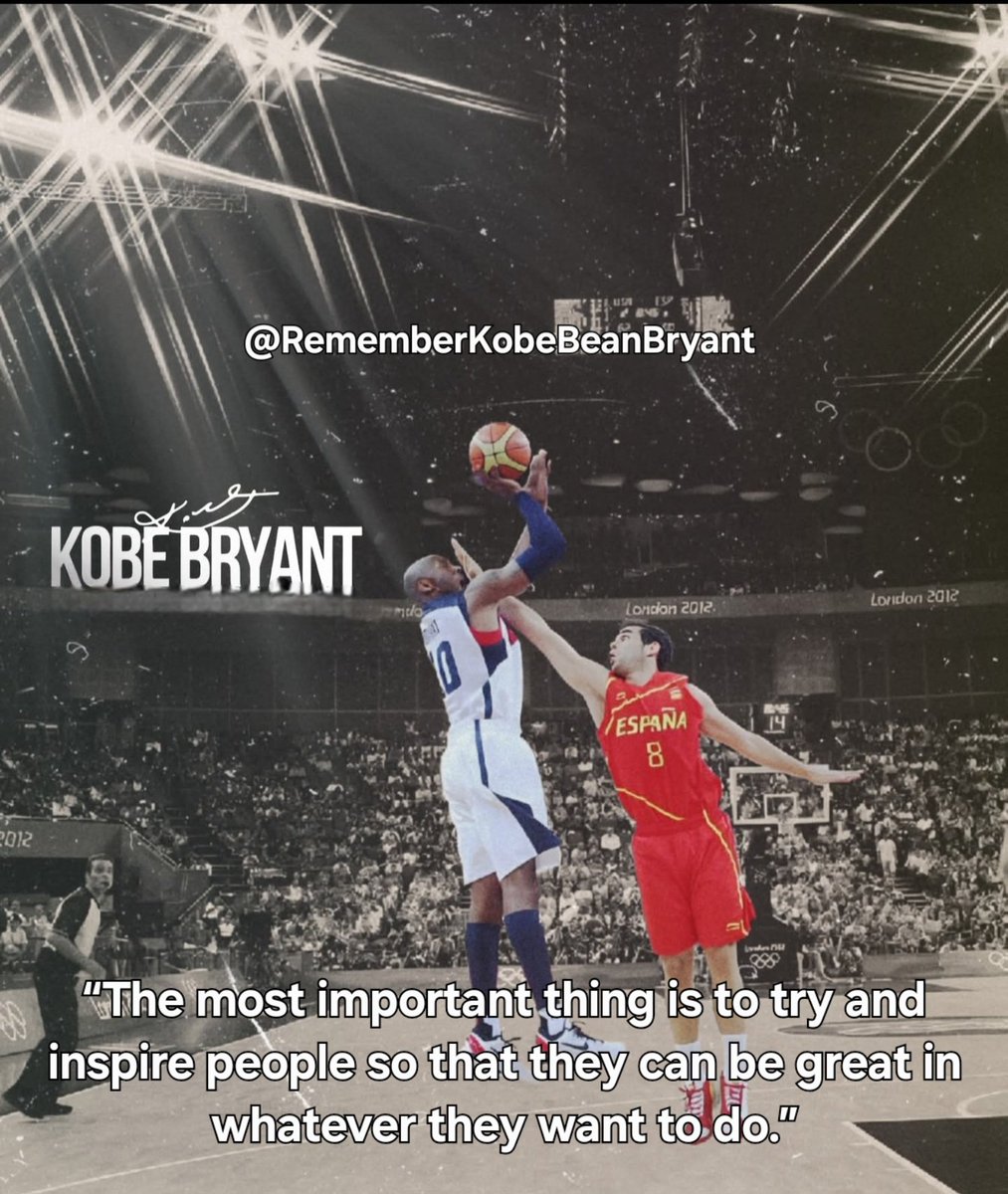 yourememberkobe's tweet photo. “The most important thing is to try and inspire people so that they can be great in whatever they want to do.” - Kobe Bryant
#KobeBryant #BlackMamba #LakersLegend #MambaMentality #GOAT #NBAIcon #BasketballGreatness #YoungKobe #OldKobe #Legend #BasketballLegacy #24Ever #8Forever https://t.co/QKxaM8frXR