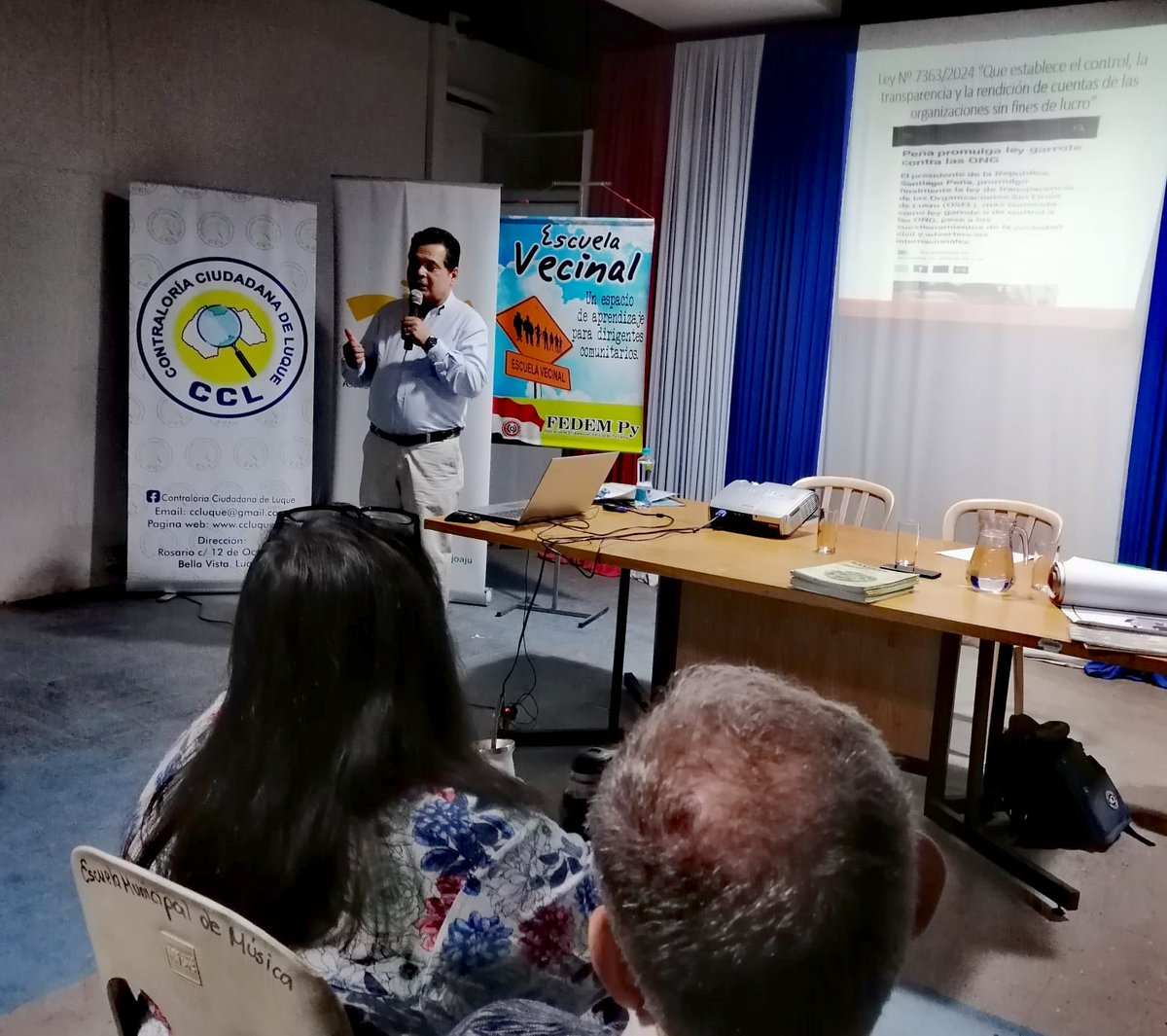 Ahora en la Jornada Ciudadana por la Democracia y la Participación, se habla sobre el Impacto del nuevo marco legal en OSCs,  a cargo de Mariano Bareiro de FEDEM