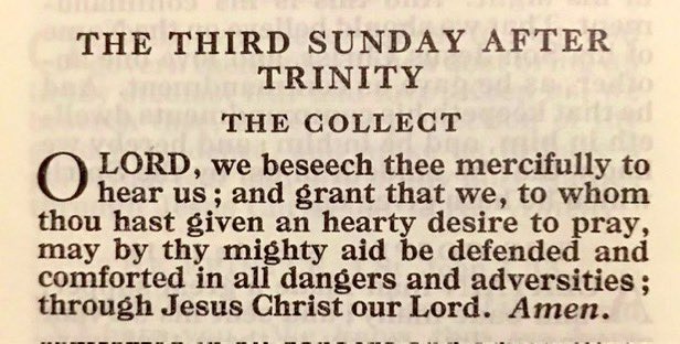 PBS_NSW's tweet image. The Third Sunday after Trinity | The Collect #BCP “…we, to whom thou hast given an hearty desire to pray…”