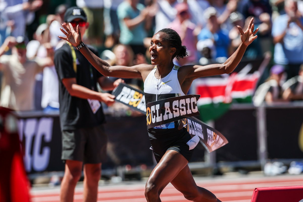 Wanda Diamond League (@diamond_league) on Twitter photo WORLD RECORD π
<a href="/Kipyegon_Faith/">Faith Kipyegon, EGHπ°πͺ</a> runs 3:48.68 to take the win and the second World Record of the #EugeneDLπΊπΈ 2025!
π· Logan Hannigan-Downs for Diamond League AG
#DiamondLeagueπ WORLD RECORD π
<a href="/Kipyegon_Faith/">Faith Kipyegon, EGHπ°πͺ</a> runs 3:48.68 to take the win and the second World Record of the #EugeneDLπΊπΈ 2025!
π· Logan Hannigan-Downs for Diamond League AG
#DiamondLeagueπ