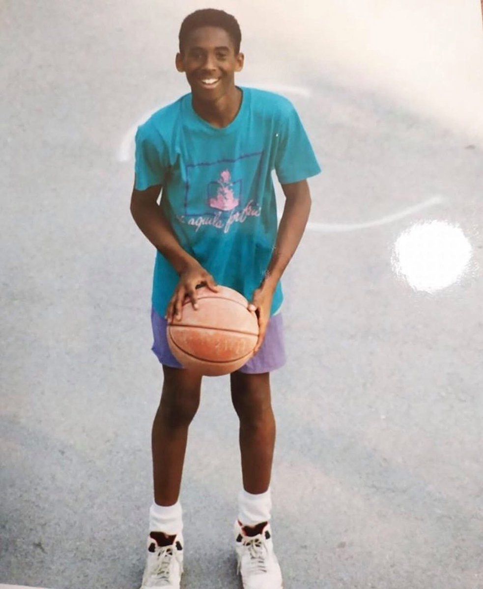 A young Kobe Bryant