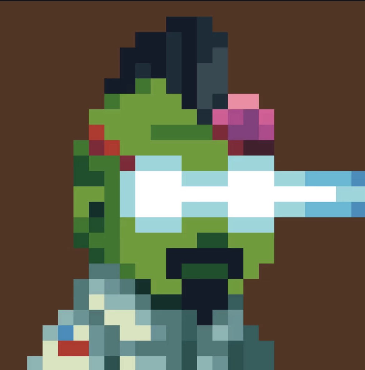 BytesonsNFT's tweet photo. #BYTESONS #2591
Zombie skins ๐ง
Laser eyes ๐
Space suits ๐งโ๐
Mohawks ๐ชฎ
#Pixelart #Eth https://t.co/lLwRmpttAo