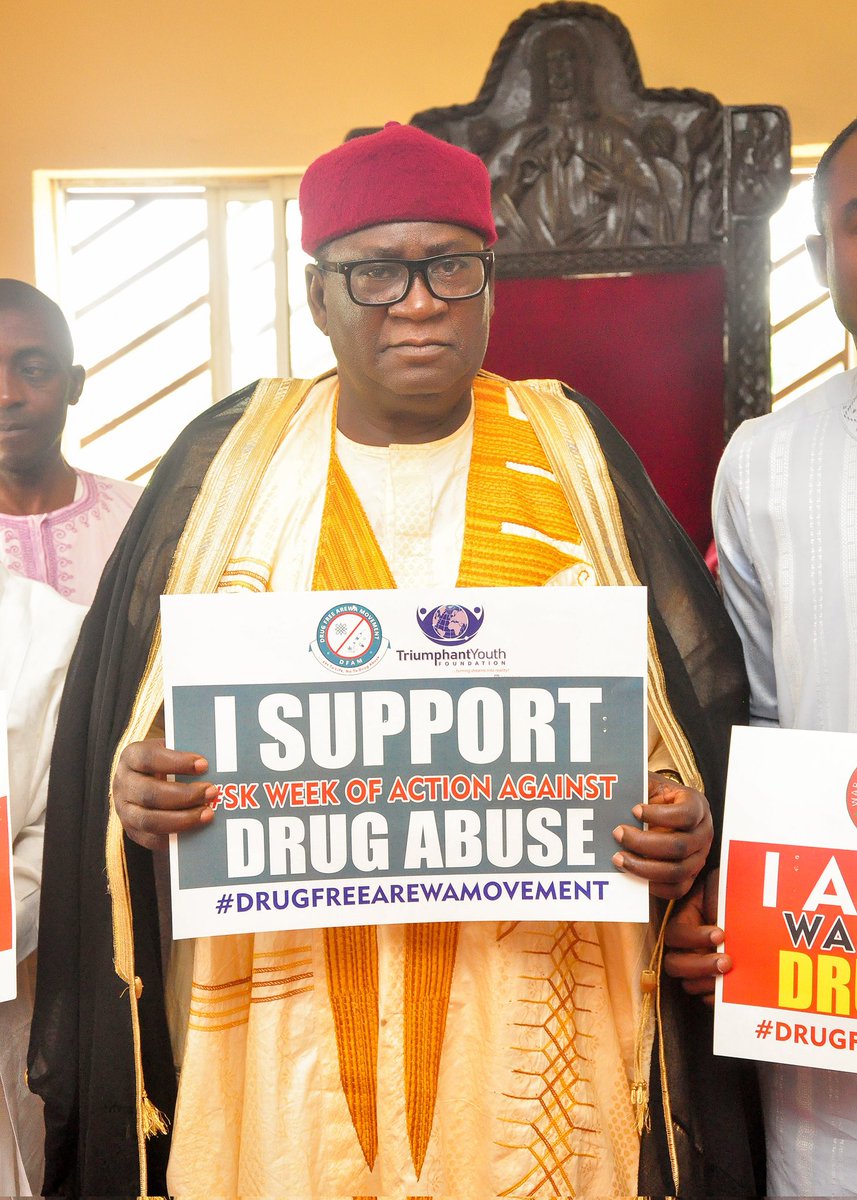 officialyanosa's tweet photo. DFAM visited Agwam Kajju II in Zonkwa to rally royal support for the Southern Kaduna Week of Action Against Drug Abuse (July 14–20). The monarch pledged full support, calling it a fight for the soul of the land. #DrugFreeArewa #SouthernKaduna #DFAM2025 #EndDrugAbuse https://t.co/hk2IIuzLis