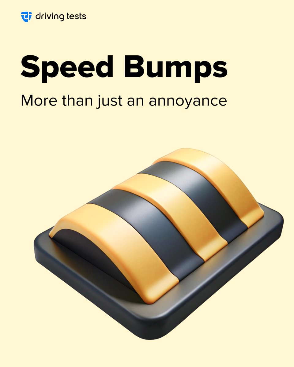 driving_tests's tweet photo. Speed bumps aren’t just there to annoy you - they’re a warning to slow down. 🚗💨
From school zones to hospital drives, knowing how to handle them can save your tires and your suspension. https://t.co/sqo3VuB5aE