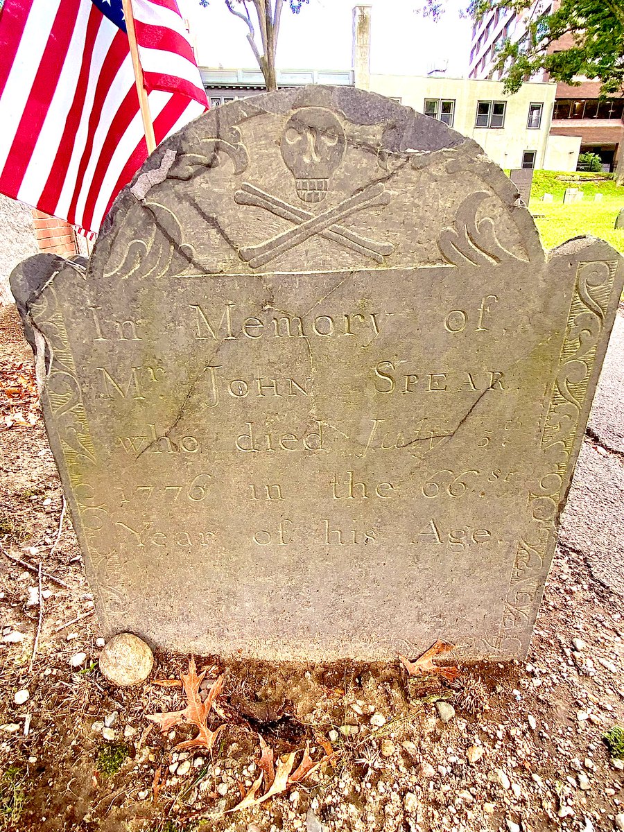 John Spear, 66, died on this day 249 years ago in 1776. Married to Mary Arnold in 1735, John and his wife had at least three children together. 

Buried in Hancock Cemetery in Quincy, Mass.