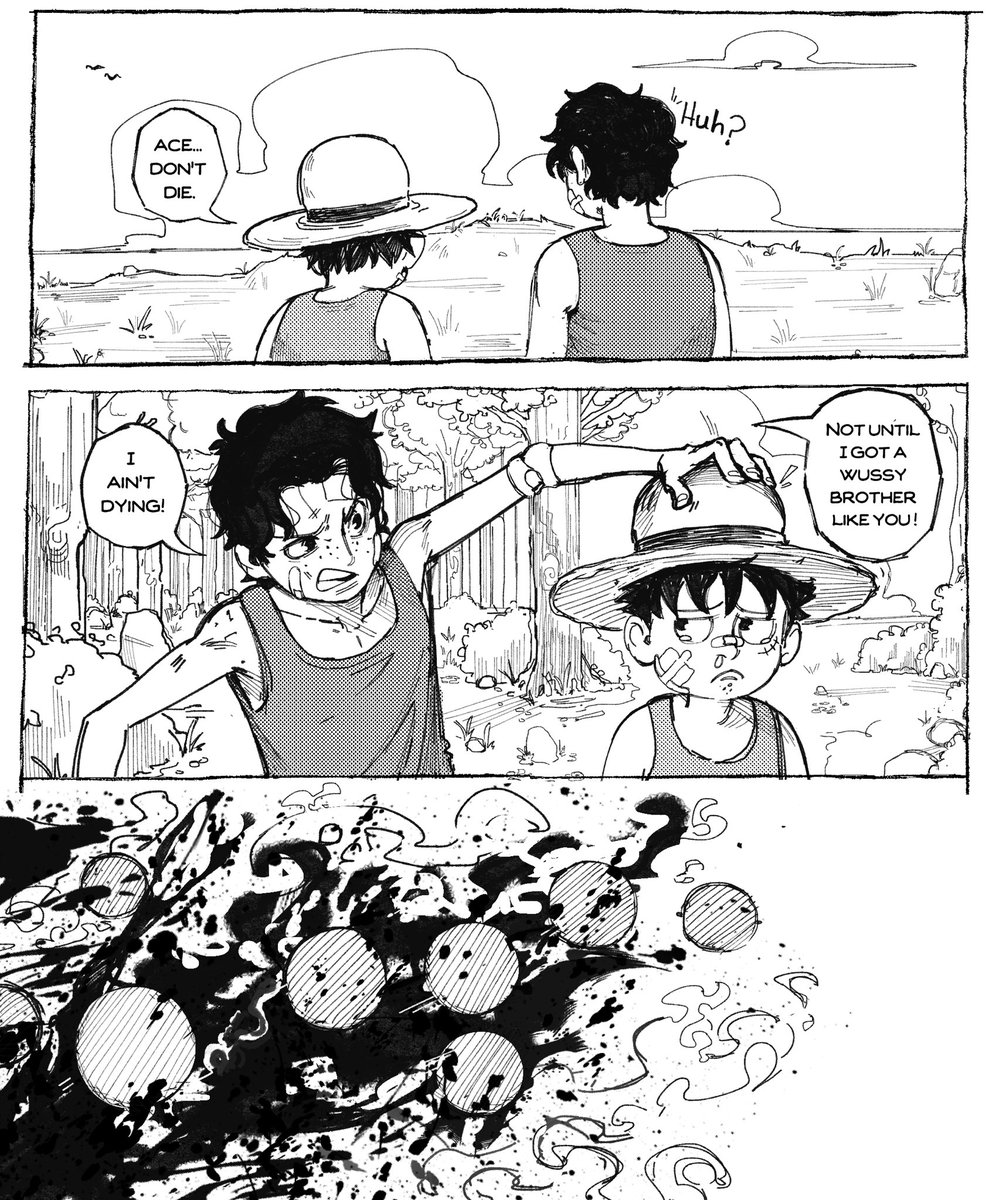 Samaaboi's tweet image. Ace and Luffy