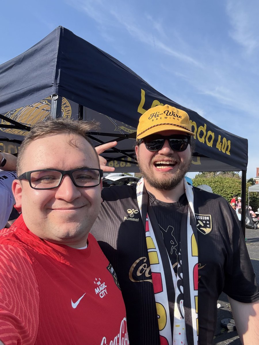 Small but mighty group cheering on the mighty Legion in Providence tonight.