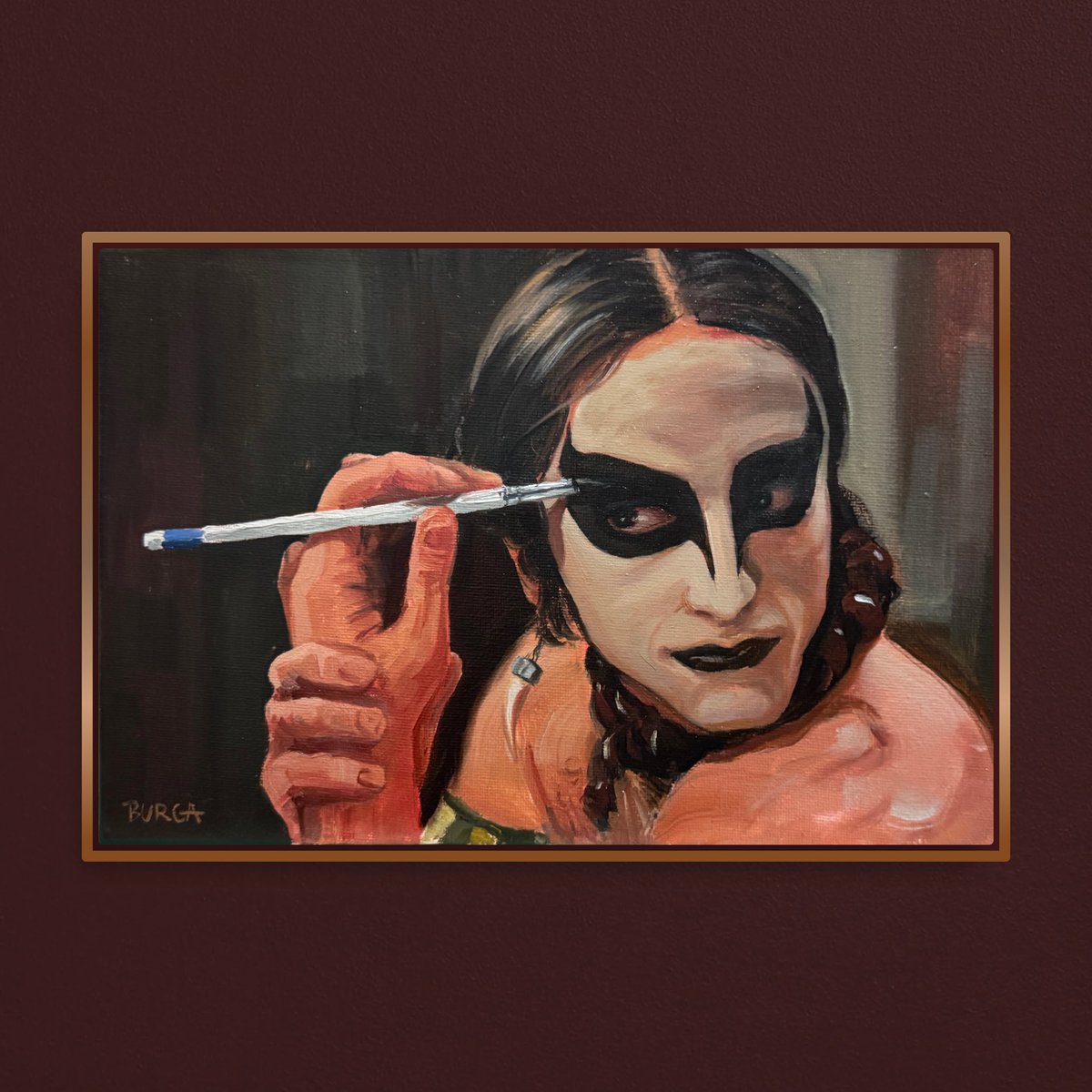 robertrburga's tweet image. Resultado final dessa pintura que viralizou em todas redes.
Depois das 2horas iniciais gastei mais algumas refinando, detalhando e ajustando algumas coisas que estava achando estranho.
#homemcomh