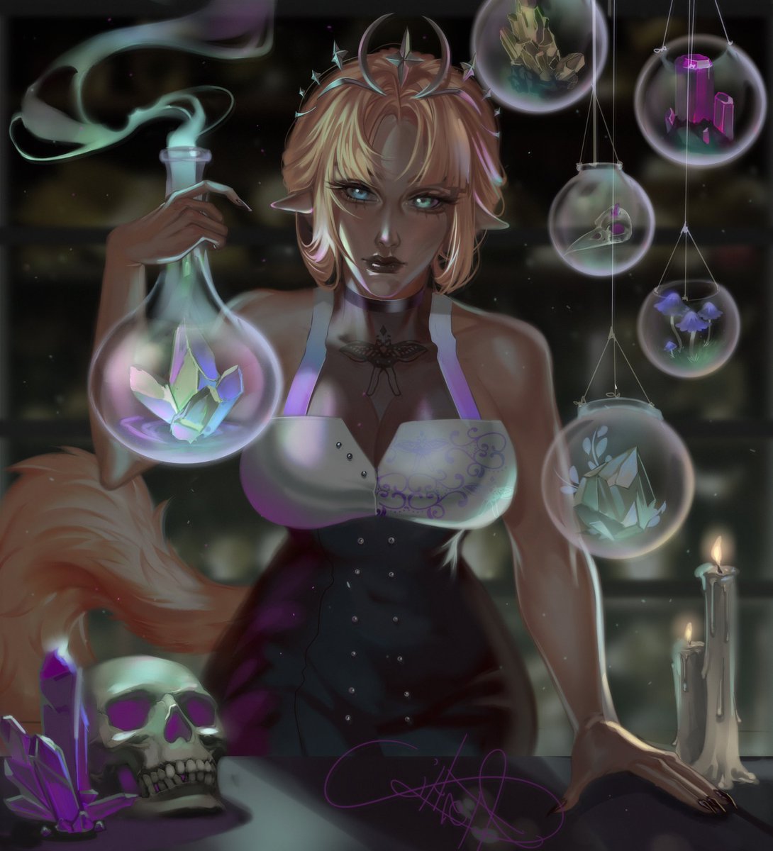 RinaFaeTuber's tweet photo. @YumiValentineVT Thank you for the opportunity!

My model is a fae shadow mage. Who owns an ancient magical item shop. https://t.co/JUzLaVgcZe
