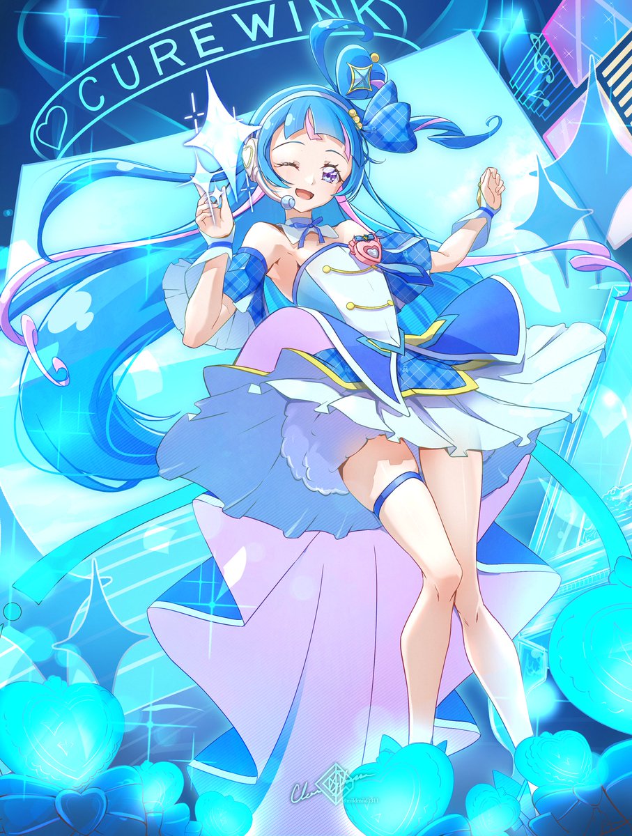 Happy Birthday!
過去絵も再掲してお祝いその１🥰
#キュアウインク生誕祭2025
#蒼風なな誕生祭2025 
#precure