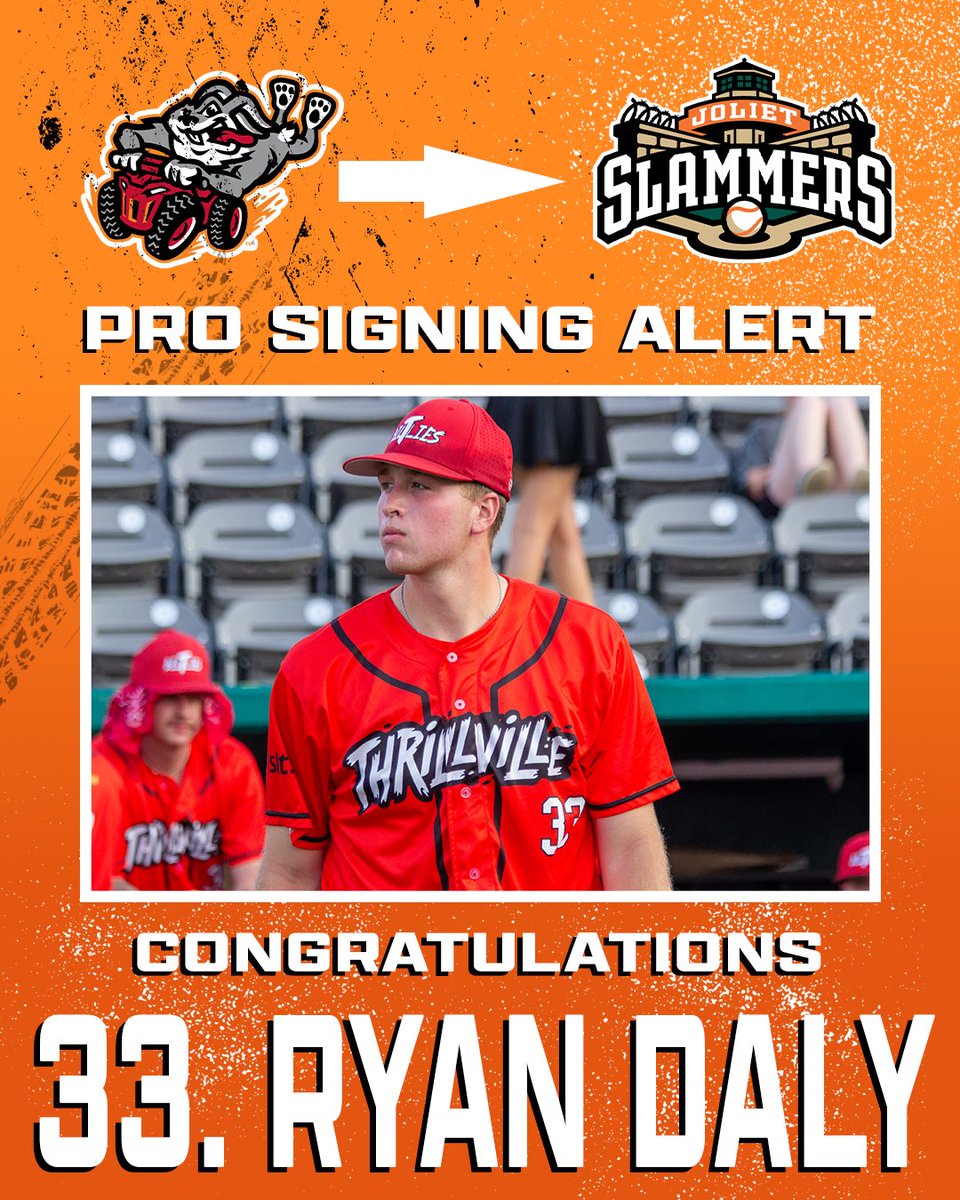 It’s with great pleasure that we announce that <a href="/Ryan_Daly15/">Ryan Daly</a> has signed to the <a href="/JolietSlammers/">Joliet Slammers</a> and will pitch tonight and make his pro debut. Daly becomes the second Thrillbillie to sign a pro contract! Congratulations!