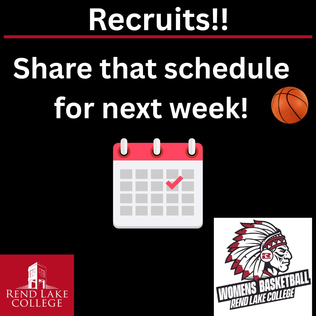 Send those schedules please!