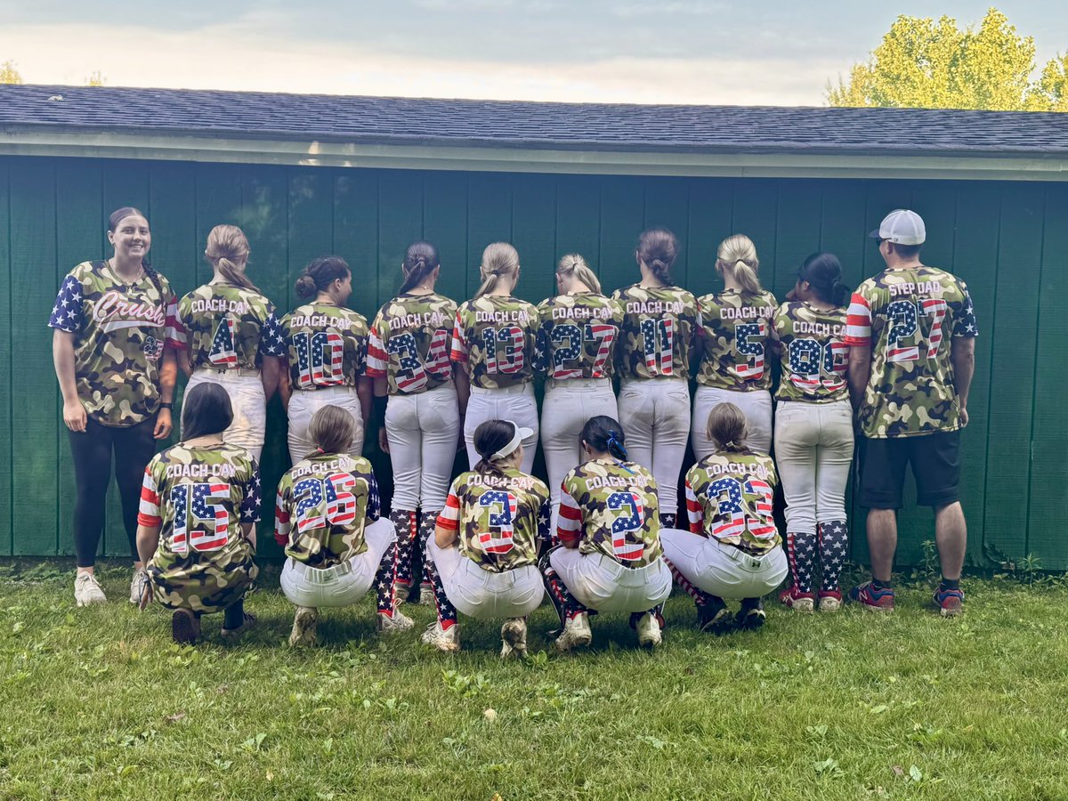 These girls came together with jerseys for one of my last tourneys coaching them before leaving for basic training.  The joy these girls give me is overwhelming.  I have enjoyed each and every one of them and I'll always remember these days!!! 🇺🇸🫡🪖