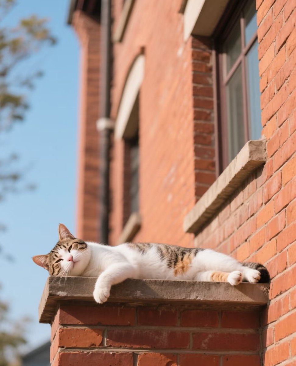 The sun is shining comfortably.