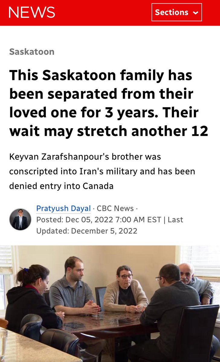 This CBC article may be old, but the injustice it reveals is still very real:

▶️ A mother separated from her son because he was forced into IRGC conscription years ago.
▶️ Canada claims to ban regime officials, but in reality, it targets victims of the regime.

Her son was never