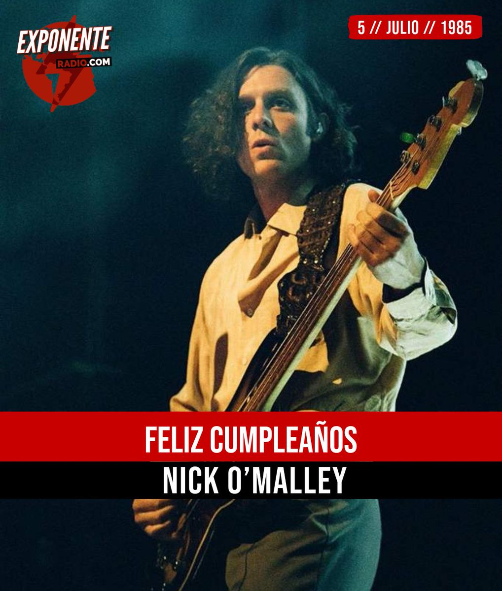 #UnDiaComoHoy 📅

40 años de Nick O'Malley, bajista y corista de <a href="/ArcticMonkeys/">Arctic Monkeys</a>.
Nick se unió a la banda para reemplazar a su anterior bajista, Andy Nicholson.

exponenteradio.com ⚡️
#NickOMalley
#ArcticMonkeys
