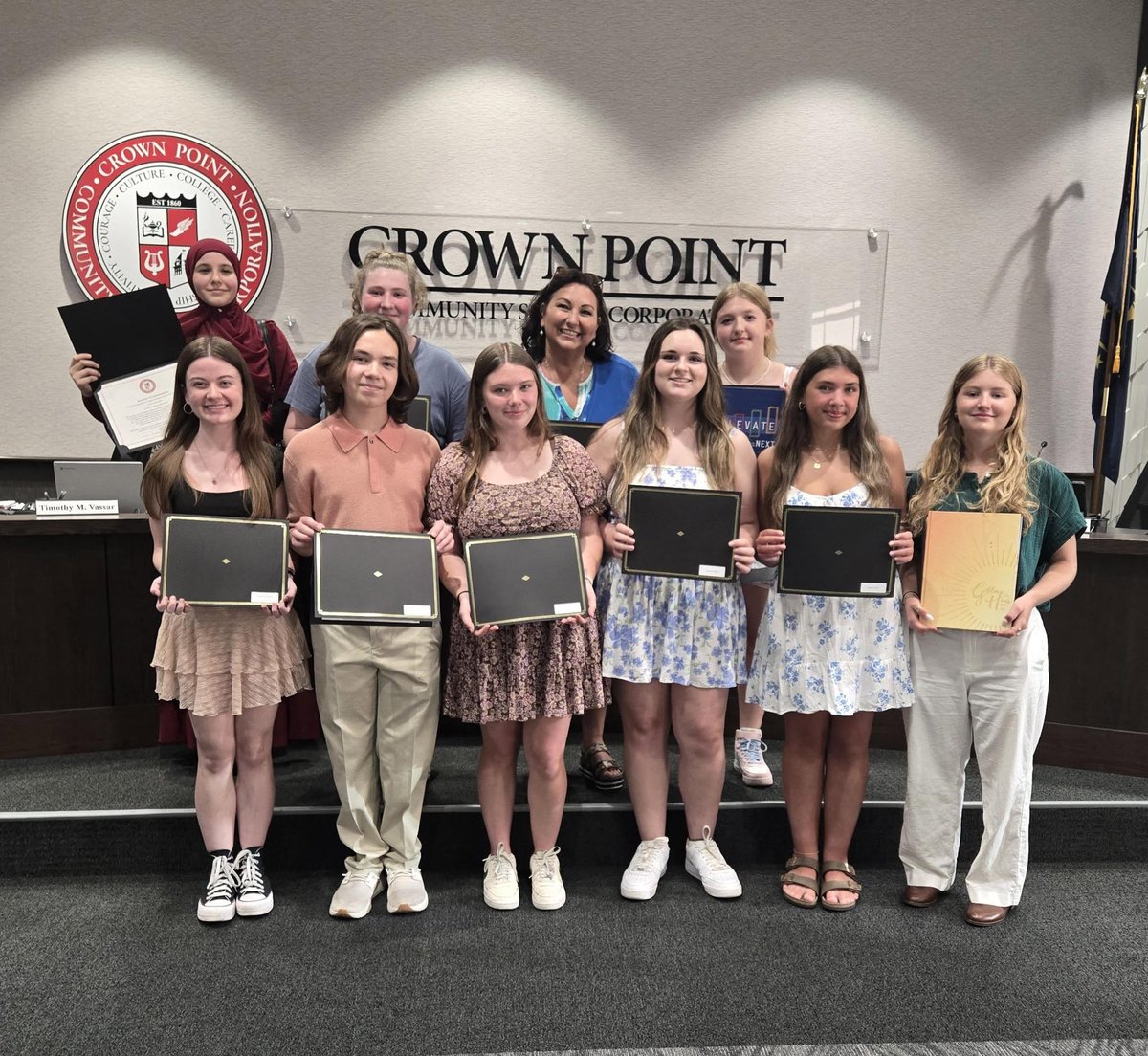 NWI.Life (@nwindianalife) on Twitter photo Congratulations to the students and individuals recognized at the <a href="/cpschoolcorp/">Crown Point Community School Corporation</a> June Board meetings! 🎉 Keep shining 🌟
Photo Credit: <a href="/cpschoolcorp/">Crown Point Community School Corporation</a> Congratulations to the students and individuals recognized at the <a href="/cpschoolcorp/">Crown Point Community School Corporation</a> June Board meetings! 🎉 Keep shining 🌟
Photo Credit: <a href="/cpschoolcorp/">Crown Point Community School Corporation</a>