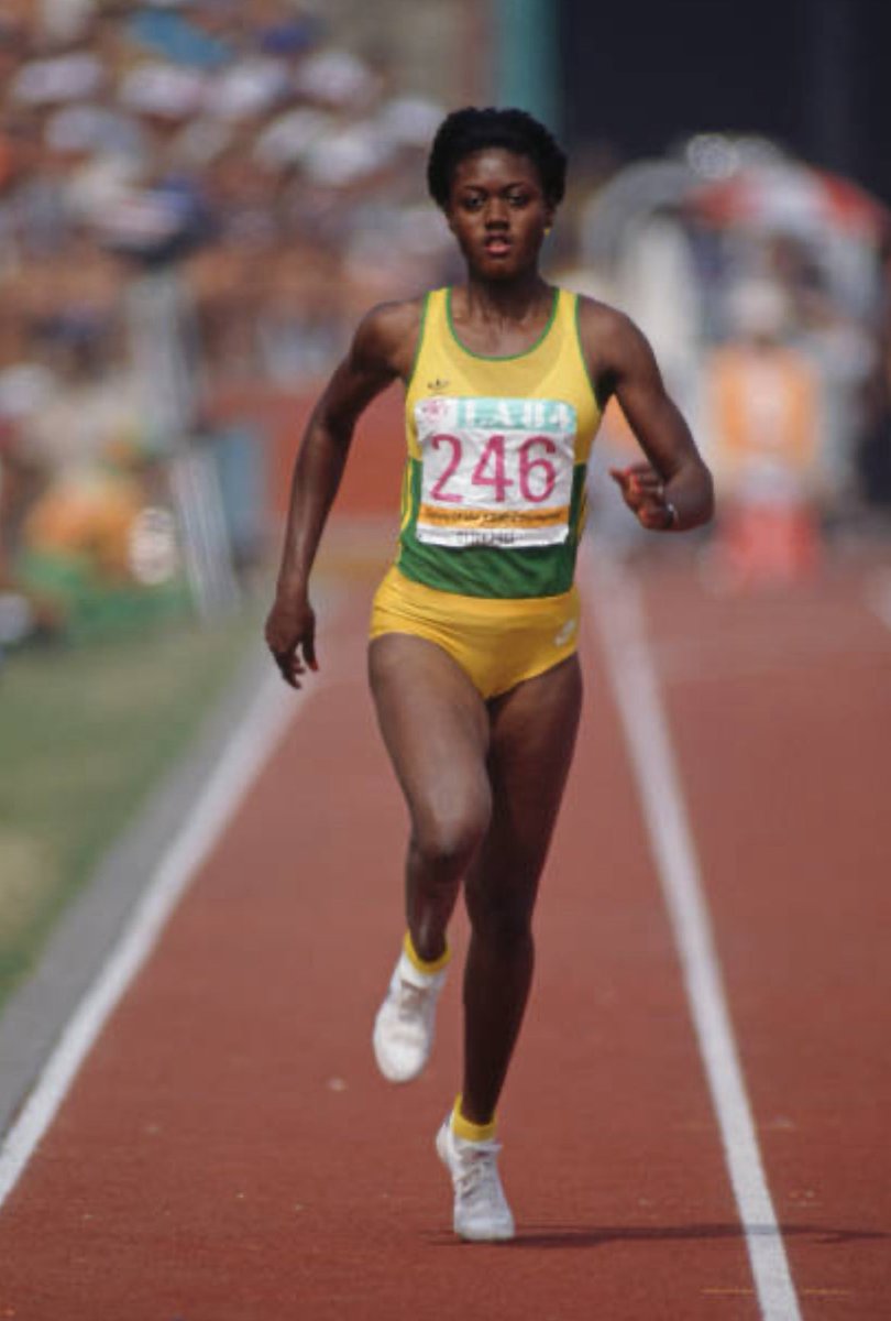 📍1985 - Merlene Ottey won the 100M at her first Prefontaine Classic, setting a Meet Record of 11.14s 🇯🇲